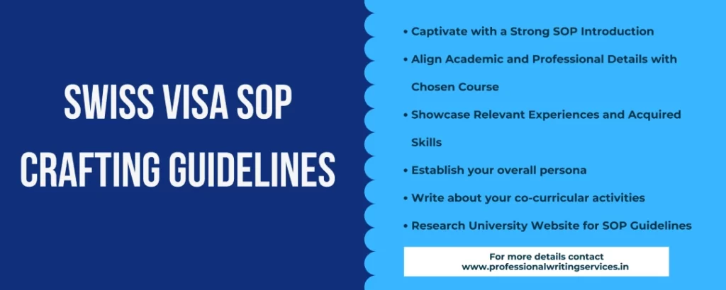 sop for switzerland student visa