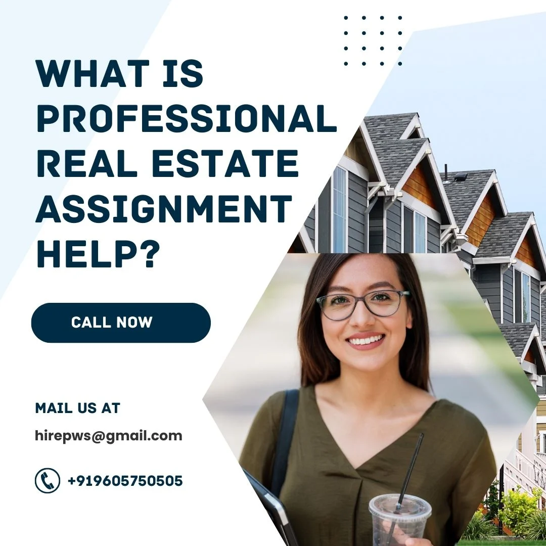 Real estate assignment help online