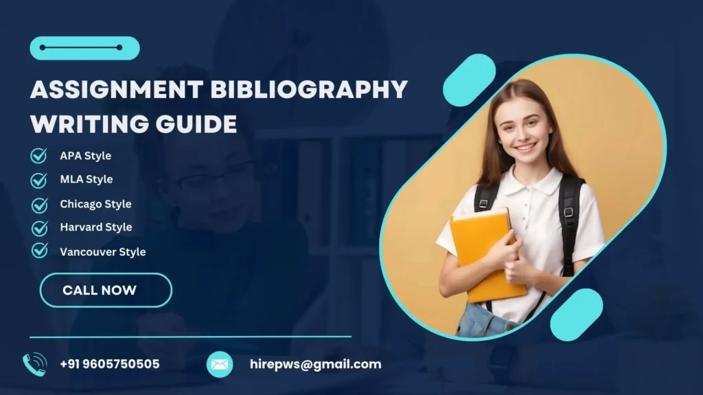 how to write bibliography for assignment