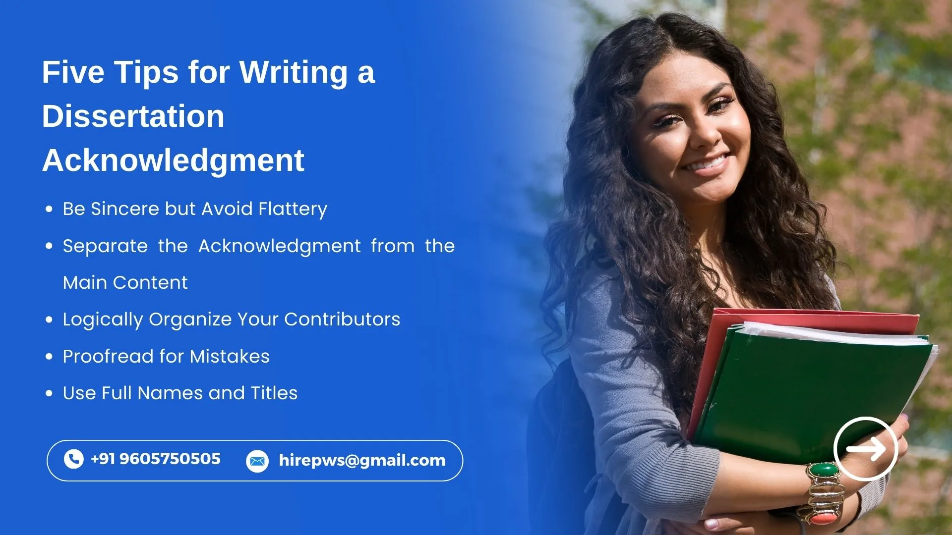 5 Tips for writing dissertation acknowledgement