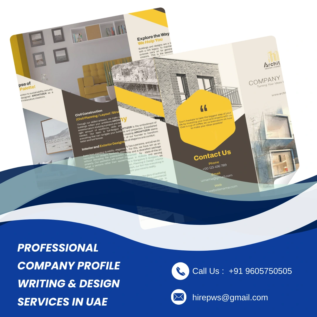 Company profile design services in Uae