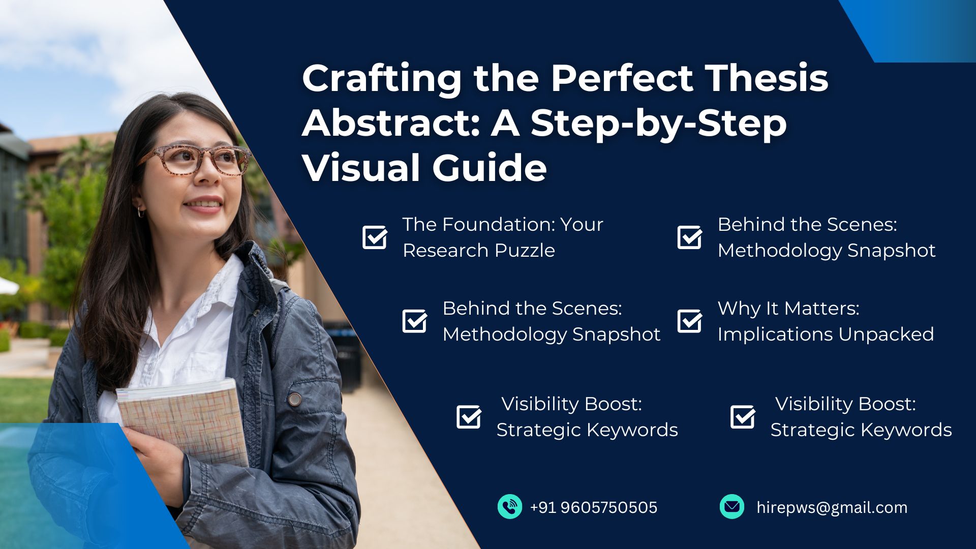 How to write thesis abstract : step by step guide