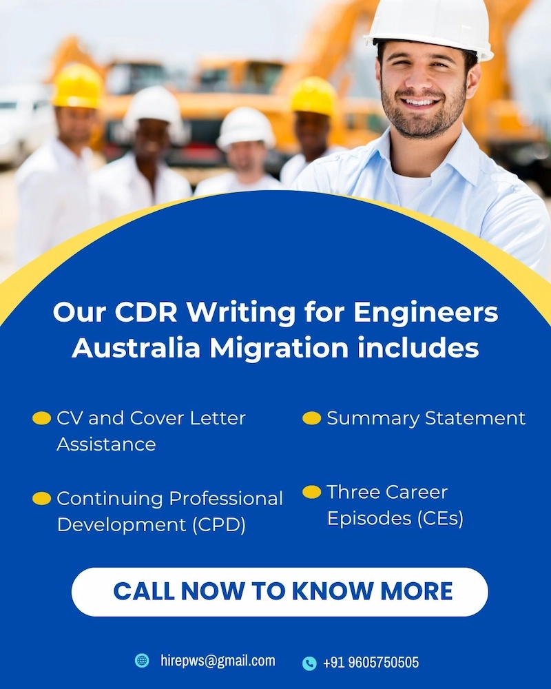 Cdr writing services for Civil engineers