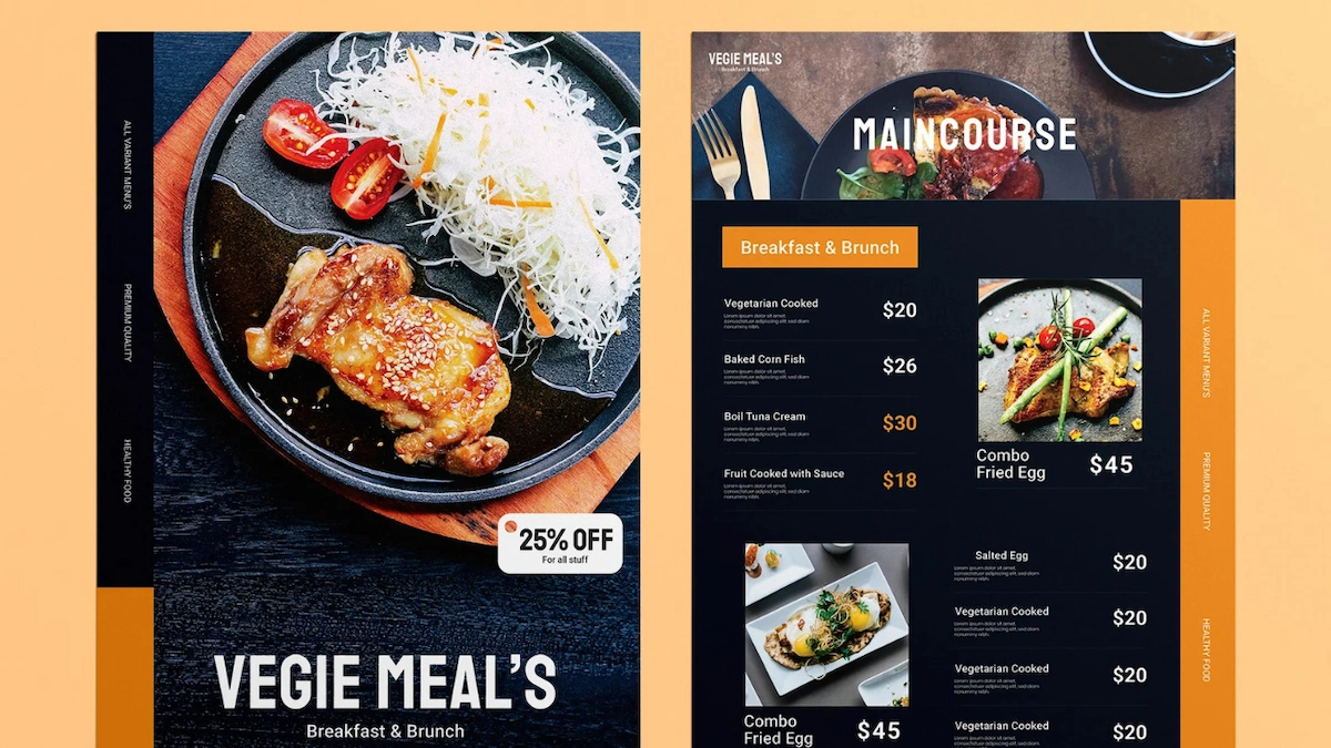 A company profile for a startup restaurant