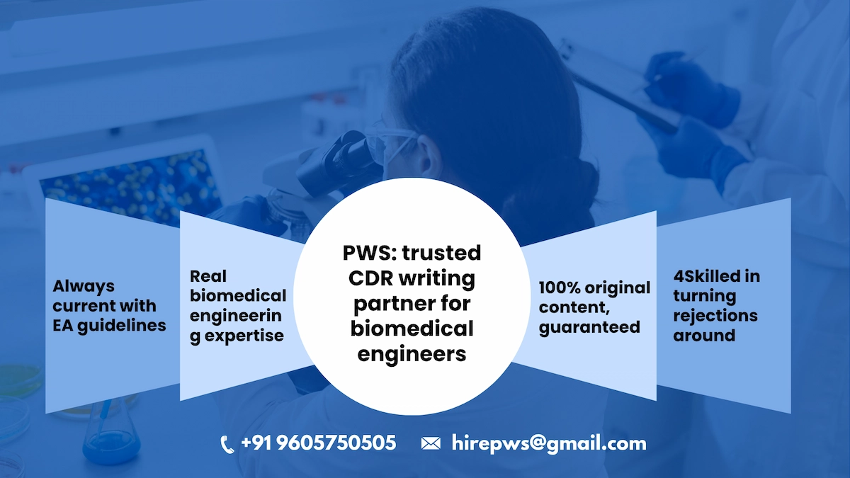 Why Choose PWS for Professional Biomedical Engineers CDR Writing Service